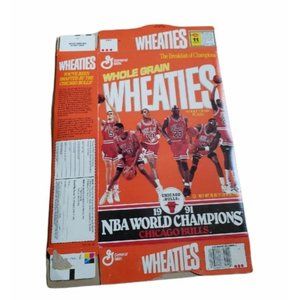 General Mills Wheaties 1991 NBA World Champion Chicago Bulls empty box